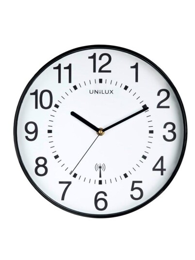 Unilux Wave klokke, Svart Unilux Wave klokke, Svart