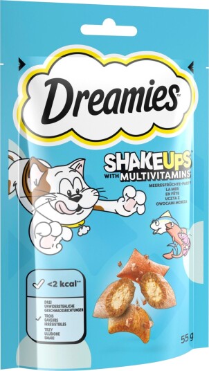 Dreamies Shakeups Multivitamins Snacks Seafood Festival 6 X 55 G