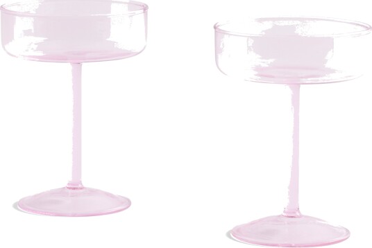 HAY Tint coupe glass 20 cl 2-pakning Rosa