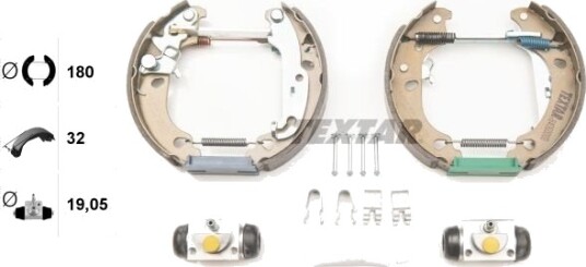 Bremsesko sett TEXTAR 84060000