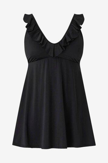 Zizzi   Badekjole Stima Frill Swim DresSvart