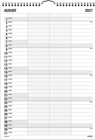 Mayland Familiekalender Black and white 3 kol. 2027