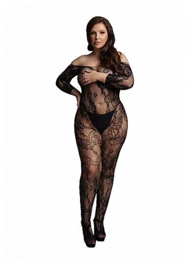 Le Desir Curvy Long Sleeve Catsuit