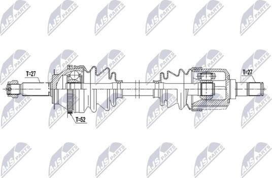 Drivaksel NTY NPW-HY-671