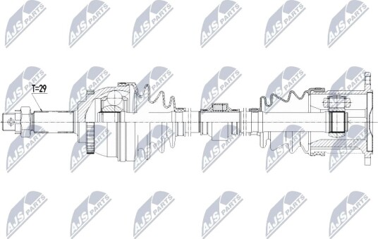 Nty Drivaksel NTY NPW NS 066