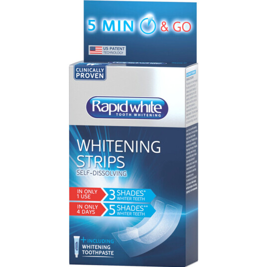 Tannblekingssett Rapid Rapid White Express 5 Minutes Whitening Strips