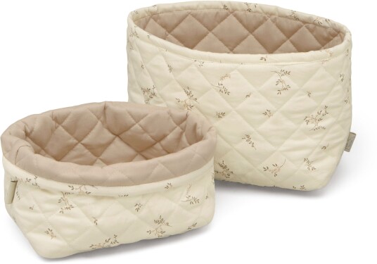 Cam Cam Copenhagen Quilted Oppbevaringskurver 2-Pack Latte
