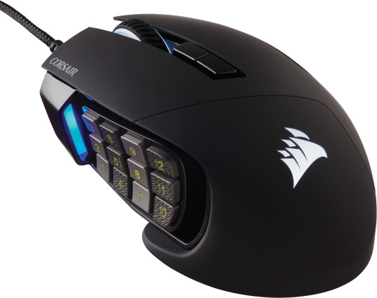 Corsair Scimitar Elite RGB Gamingmus med 17 Knapper og 18000 DPI - Sort Corsair Scimitar Elite RGB Gamingmus med 17 Knapper og 18000 DPI - Sort