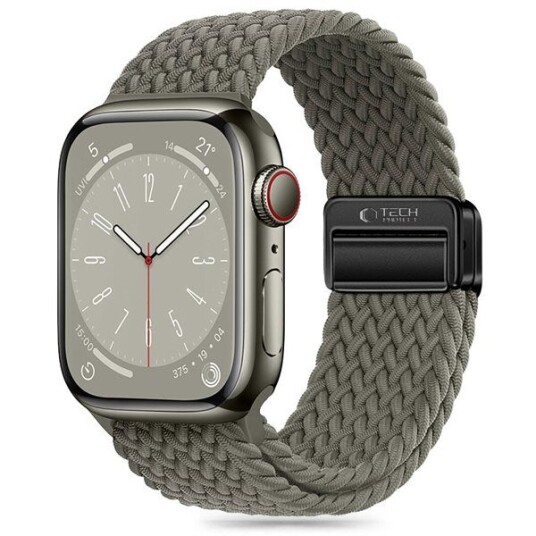 Tech Protect Nylonmag Reim for Apple Watch 42/44/45/49mm Grønn