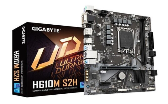 GIGABYTE H610M S2H Hovedkort - Intel H610 - Intel LGA1700 socket - DDR5 RAM - Micro-ATX