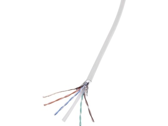 Tru Components Strømkabel Cat 6 F/Utp 4 X 2 X 0.27 Mm² Hvid 305 M