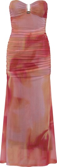 Bardot Stephanie Printed Mesh Dress   Pink   L