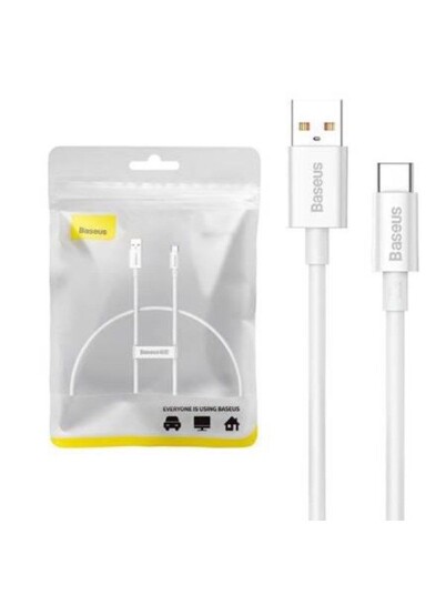 Baseus Cable USB do USB-C  Superior 100W 0.25m (white)