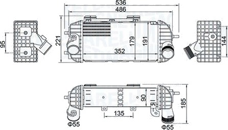MAGNETI MARELLI 351319205760 Intercooler MAGNETI MARELLI 351319205760 Intercooler