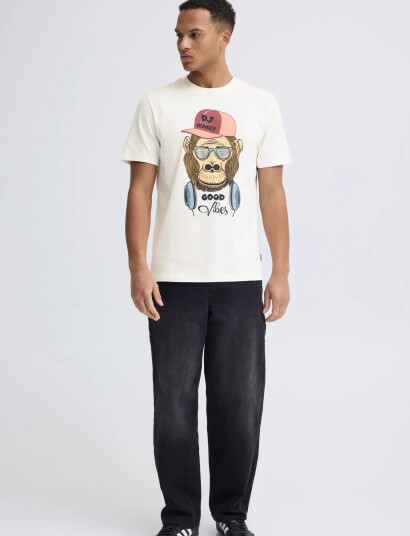 Blend Bhkurt Funny Graphic S/S Tee   White   M