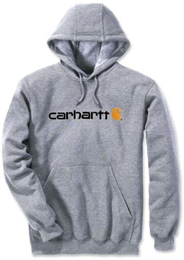 Carhartt Signature Logo Midweight Hettegenser XL Grå Carhartt Signature Logo Midweight Hettegenser XL Grå