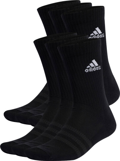 Adidas Cushioned Sportswear Crew Sock 6pk Black/White 40 42 Adidas Cushioned Sportswear Crew Sock 6pk Black/White 40 42
