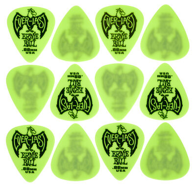 Ernie Ball Everlast Picks 0,88 mm Grønn Ernie Ball Everlast Picks 0,88 mm Grønn