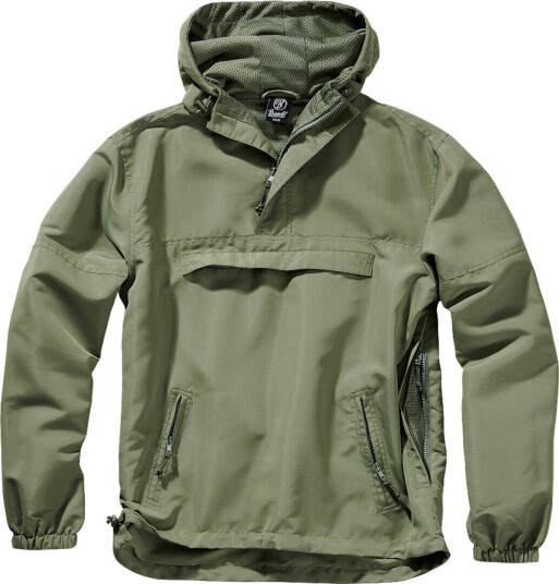 Brandit Summer Windbreaker Hettegenser M Grønn