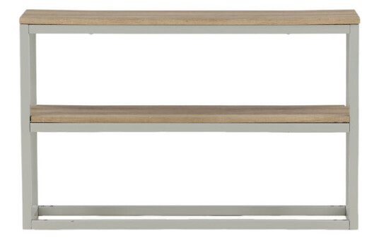 Rise konsollbord med hylle 30x110 cm aske tre dekor, grå.