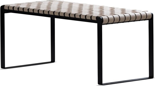 Sibast Furniture Bent Hansen Flettebenk Fullnarvet Lær/Naturfarget