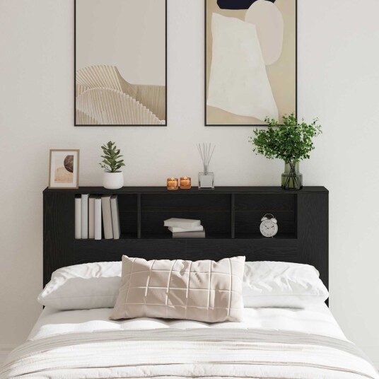 Svart Eik Hodegjerde Kabinett   160x19x104,5 cm Laget av Konstruert Tre