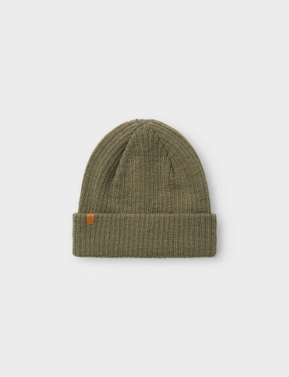 Lil"Atelier Nmnnanson Knit Hat1 Lil - Khaki green - 49-50