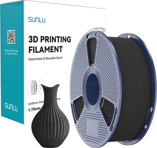 Sunlu Pla Classic Svart Filament 1.75 Mm 1 Kg Sunlu Pla Classic Svart Filament 1.75 Mm 1 Kg