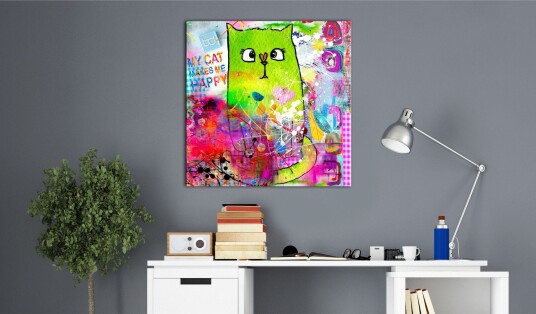 Tavle Crazy Cat 40X40 Artgeist sp. z o. o.