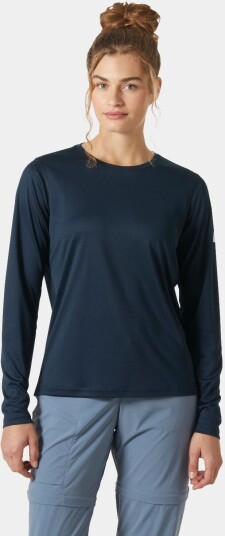 Helly Hansen HH Tech Crew Long Sleeve 2.0 Dame Marineblå S Helly Hansen HH Tech Crew Long Sleeve 2.0 Dame Marineblå S