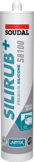 Soudal Silirub+ Sanitærsilikon 300ml Transparent Soudal Silirub+ Sanitærsilikon 300ml Transparent