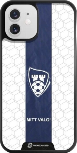 Phonecases3D iPhone 12 Sarpsborg 08 3D mobildeksel, svart