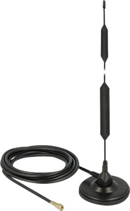 Delock   Antenne   Mobiltelefon Radio Telefon   5 Dbi   Rundtstrålende   Innendørs / Utendørs