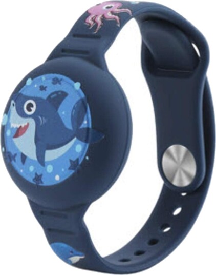 Ofkoz OFKOZ armbånd for Apple AirTag Kids Waterproof Shark/Blue