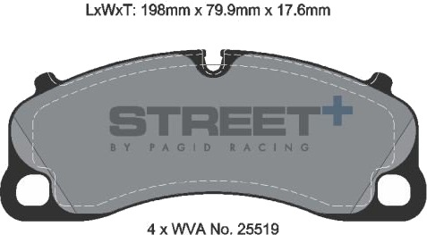 PAGID Racing T8276SP2001 Bremseklosser