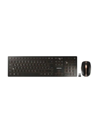 Cherry DW 9100 SLIM Tastatur & Mussett Italiensk Gull