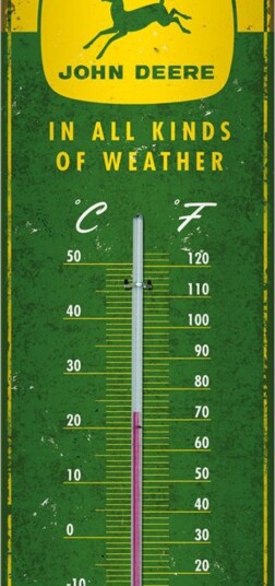 John Deere Termometer 6,5 x 28 cm MCN000080341 Gul/Grønn John Deere Termometer 6,5 x 28 cm MCN000080341 Gul/Grønn