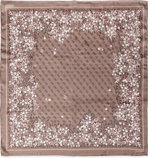 GUESS Printed Square Foulard 53X53 Brown ONE SIZE GUESS Printed Square Foulard 53X53 Brown ONE SIZE