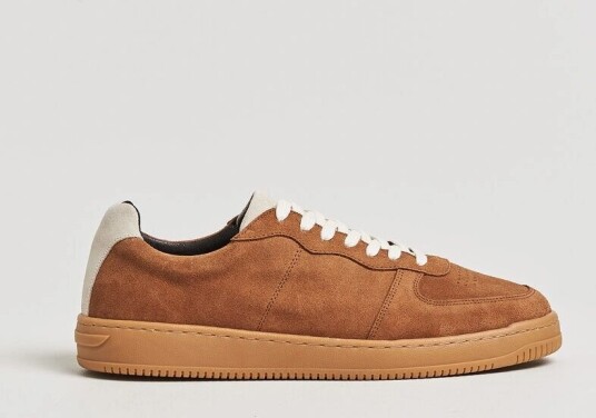 Les Deux Suede Sneaker Bone Brown