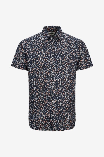 Jack & Jones Skjorte jprBlasummer Print Shirt S/S Blå