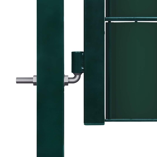vidaXL Hageport PVC og stål 100x124 cm grønn
