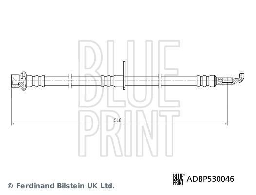 Bremseslange BLUE PRINT ADBP530046 Bremseslange BLUE PRINT ADBP530046