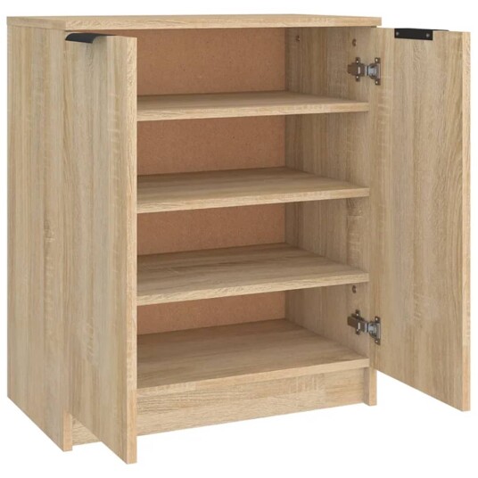 vidaXL Skoskap sonoma eik 59x35x70 cm konstruert tre vidaXL Skoskap sonoma eik 59x35x70 cm konstruert tre