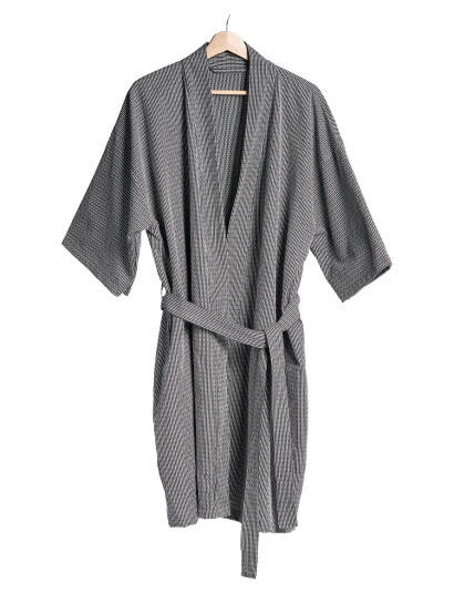 The Organic Company Wellness Bathrobe   Grey   M/L