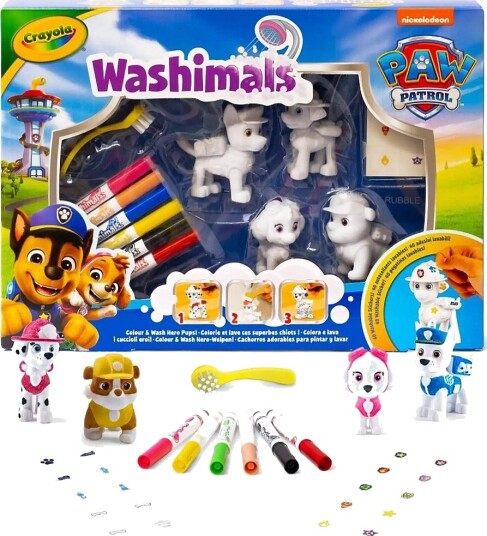 Crayola Crayola Washimals Paw Patrol W/ 4 Pups Multi/patterned ONE SIZE Crayola Crayola Washimals Paw Patrol W/ 4 Pups Multi/patterned ONE SIZE
