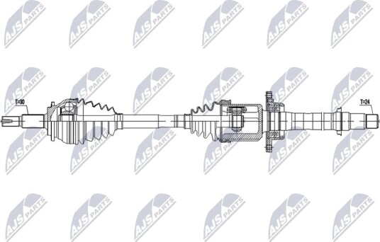 NTY NPW TY 254 Drivaksel