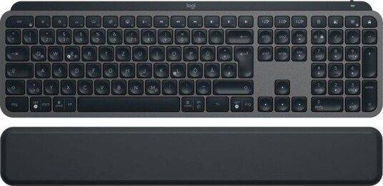 Logitech MX Keys S Trådløst Tastatur med Håndleddstøtte QWERTZ Tysk Grafitt