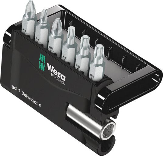 Wera Bit-Check 7 Universal 6-delt Skruebitsett
