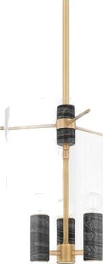 Hudson Valley Lighting Adonis taklampe vintage messing 359 13 VB CE