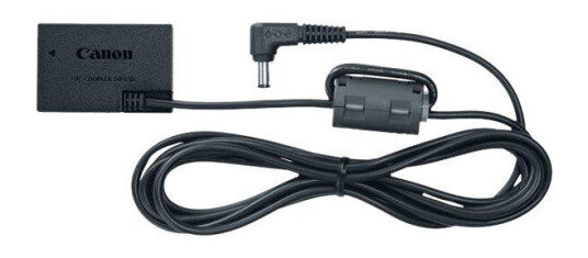 Canon DR-E18 DC-kopler for EOS Kameraer - Svart Strømadapter